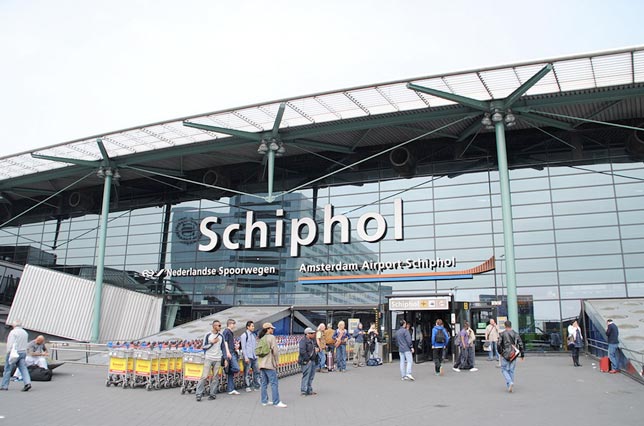 Schiphol Airport in Amsterdam